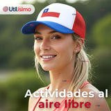 Gorro Jockey Talla Única Ajustable Malla Poliéster Estampado Chileno