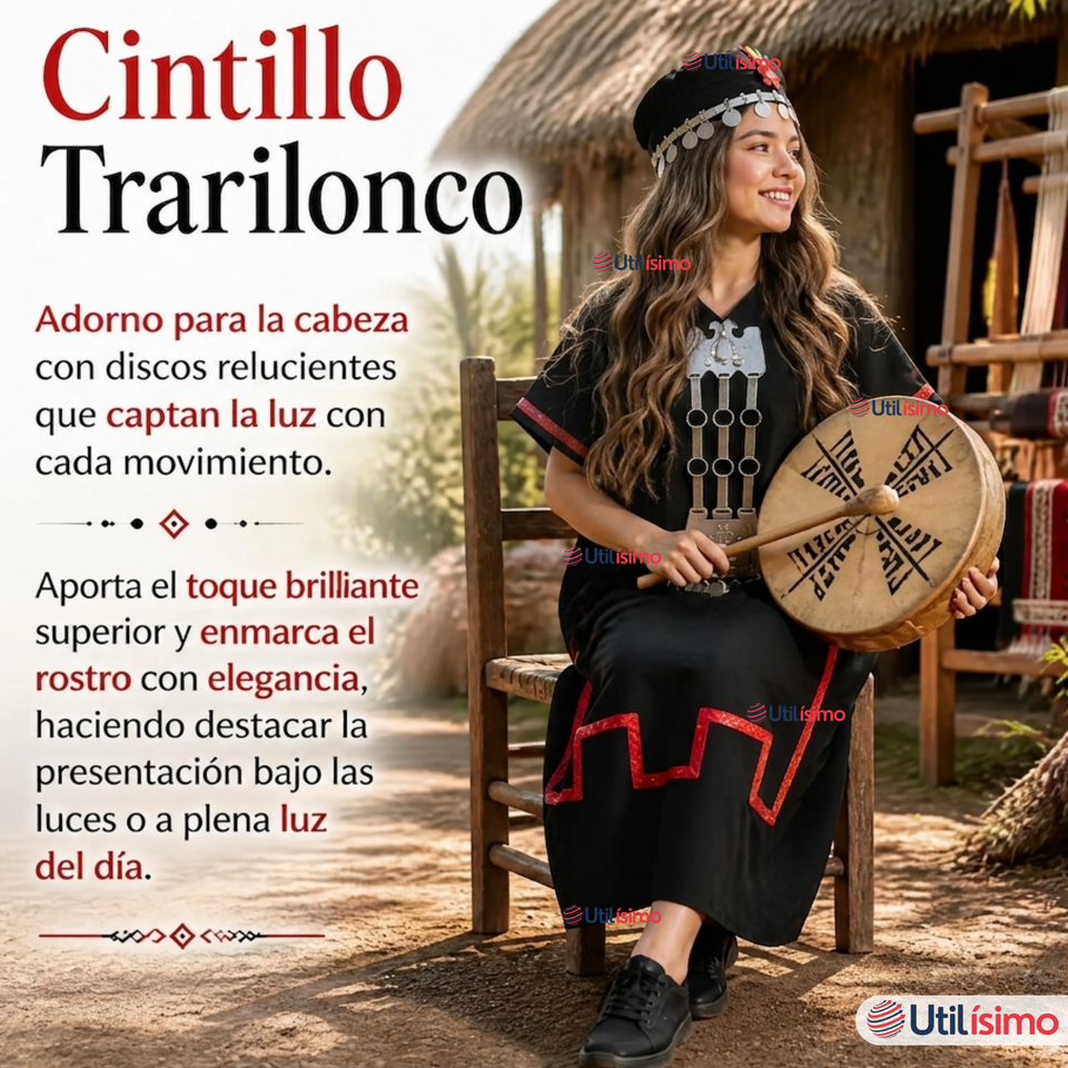 Pack 3 Trajes Típicos Vestido Mapuche Completo 5 Piezas Mujer Fiestas Patrias