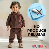 Conjunto Frizado Polar 2 Piezas Niño Marron