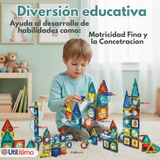Juego Bloques De Construcción Magnéticos 3D 97 Piezas para Niño o Niña