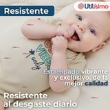 Pack 5 Bodys Niño Manga Corta Tedmimak 100% Algodón Baby on Board