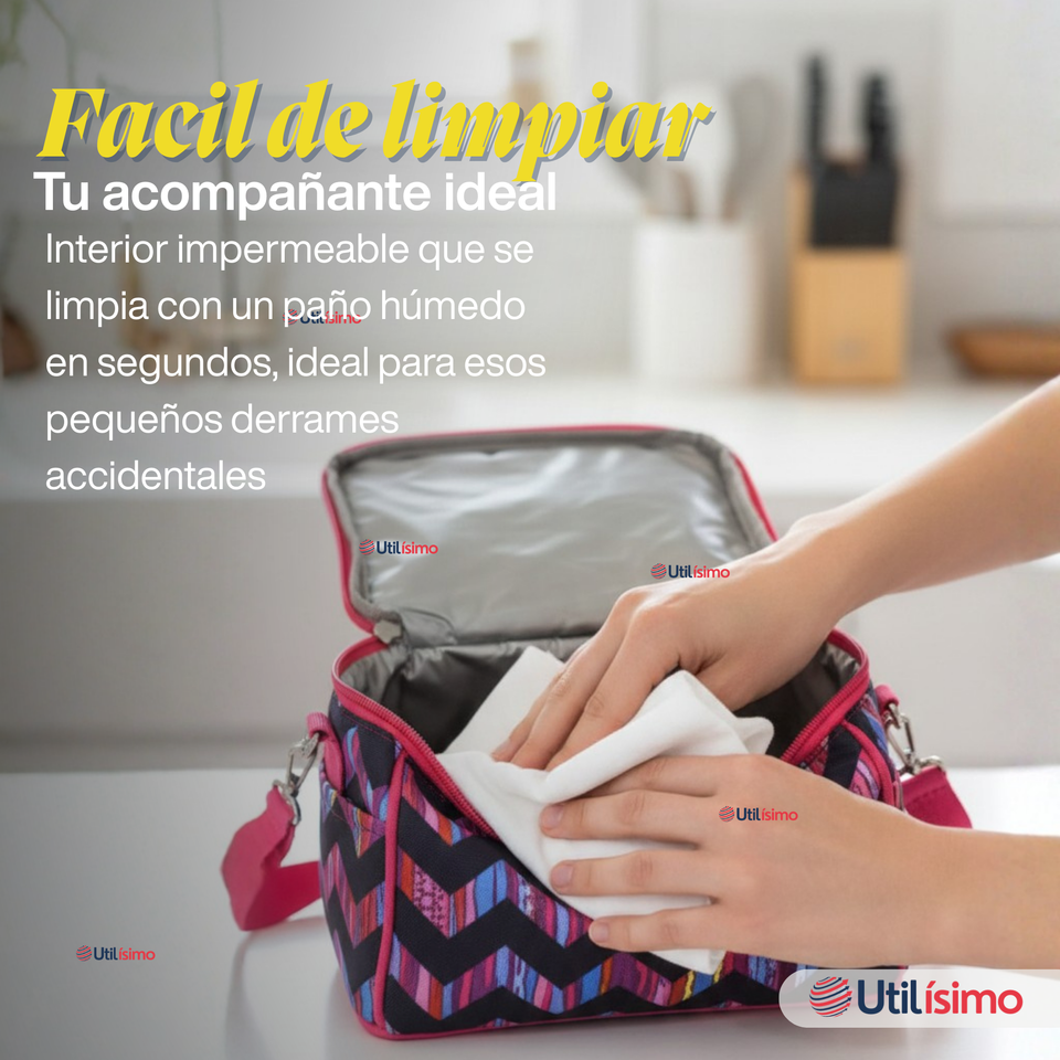 Mochila Escolar Bolso Con Estuche + Lonchera 45Cm Tela Oxford Niña Kitty Love