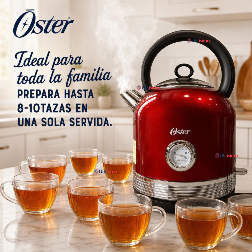 Hervidor eléctrico Oster® con capacidad de 2.5 L BVSTKT900R