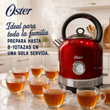 Hervidor eléctrico Oster® con capacidad de 2.5 L BVSTKT900R