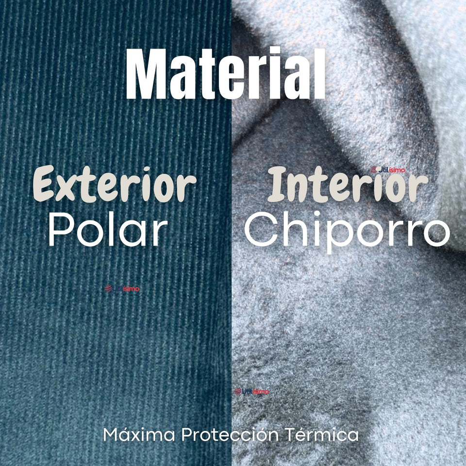 Calza Palazzo Polar Con Chiporro Niña Juvenil  Elasticada Térmica Verde Agua