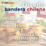 Pack 50 Mondadientes Pinchos Palillos Bandera De Chile
