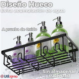 Set Organizador de Ducha 5 Piezas Acero Inoxidable Instalación Adhesiva