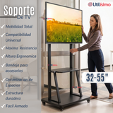 Soporte Base TV Móvil Con Ruedas 32 a 55 pulgadas  55kg Soporte Portátil 32¨40¨42¨ 43¨ 49¨ 50¨ 55¨