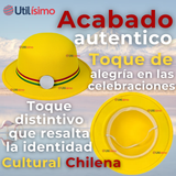 Sombrero Nortino Fiestas Patrias Gorro Niña Baile Danzas Amarillo