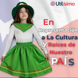 Pack 6 Traje Nortino Niña 3 Piezas Niña Fiestas Patrias Baile Nortino