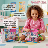 Set De Bloques Didácticos Juguete Niña Casa de Muñecas 474 Piezas