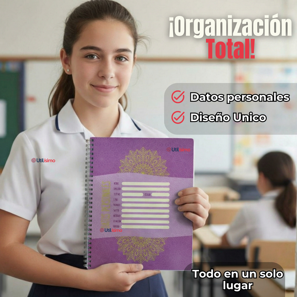Pack 10 Cuadernos Universitario Mandalas Proarte 7mm 100 hojas Diseños Surtidos