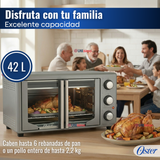 Horno con freidora de aire Oster® de 42 litros, puertas francesas, TSSTTV42FDMAFNS 1700W