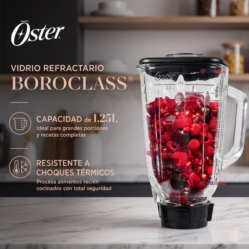 Licuadora clásica Oster® cobre con perilla ergonómica de 3 velocidades BLST4128