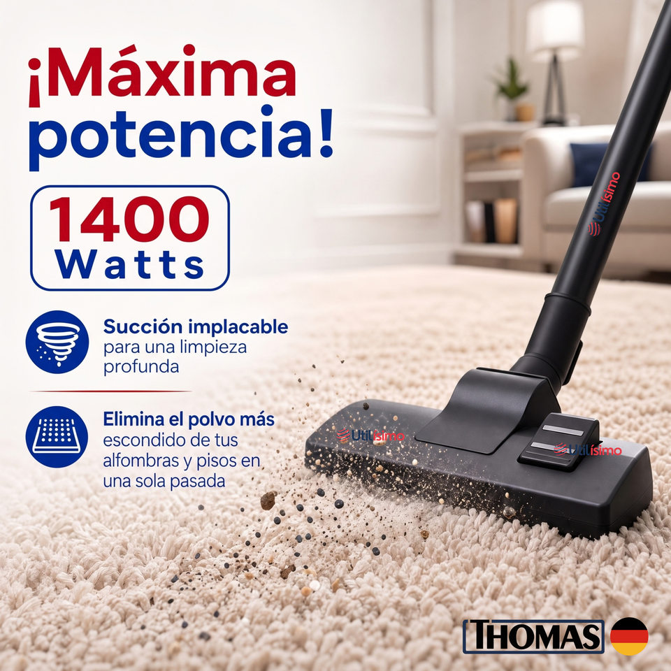 Aspiradora Thomas Th-1407 1400w Color Gris