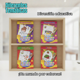 Pack 3 Libros Para Colorear Pintar Educativo Diseños Surtidos
