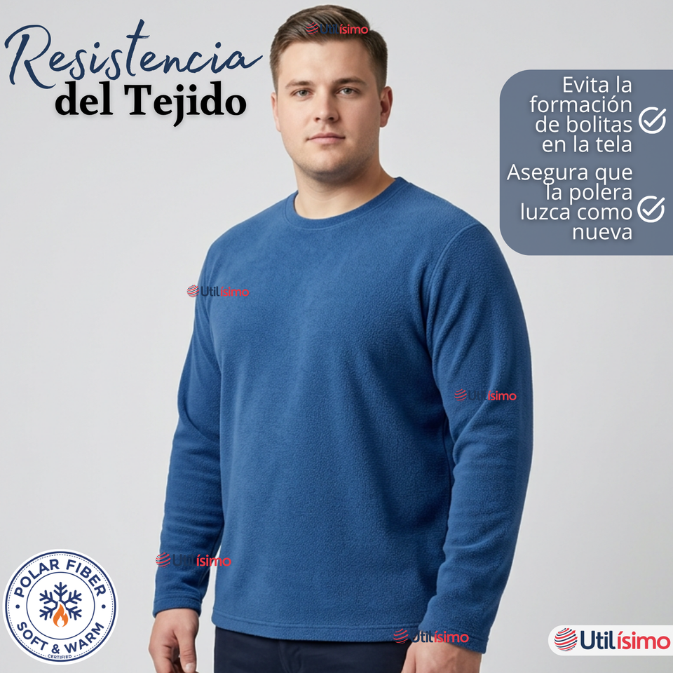 Camiseta Polera Polar Primera Capa Manga Larga Colores Surtidos Hombre