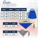 Traje Chilote Juvenil Azul Fiestas Patrias 3 Piezas Tradicional Chilota