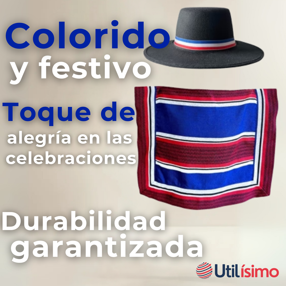 Poncho Manta Huaso Cueca Fiestas Patrias Para Niños