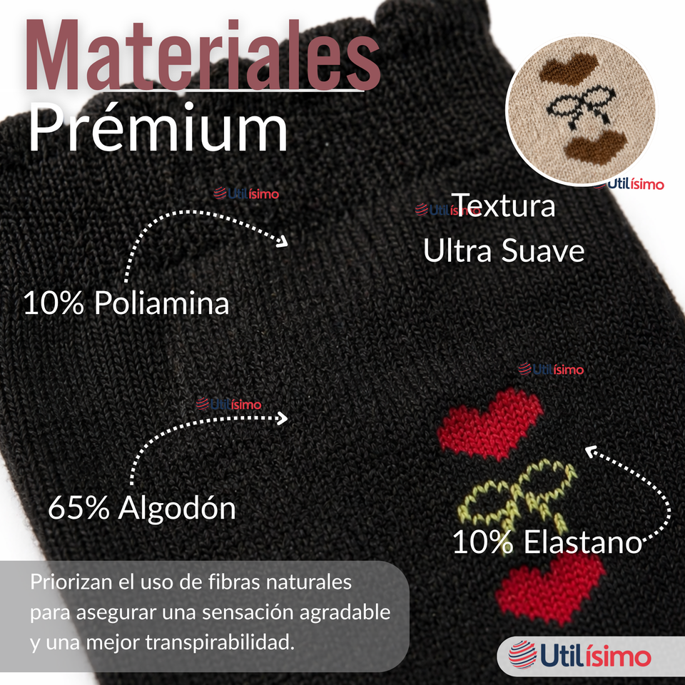 Pack 3 Pares Calcetines Mujer Surtidos Colores Básicos Máximo Confort
