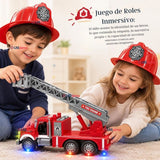 Camión Bomberos Juguete Infantil Camión De Luces y Sonidos Interactivo Niño