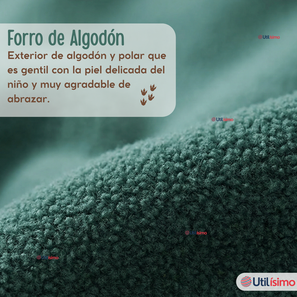 Polerón Polar Con Capucha Invierno Bebé Niño Dinosaur