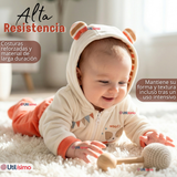 Conjunto 2 Piezas Buzo Pantalón Y Polerón Con Capucha Tela Plush Bebé Niño