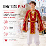 Traje Tirana Diablada Rojo 5 Piezas Juvenil Baile Típico Fiestas Patrias