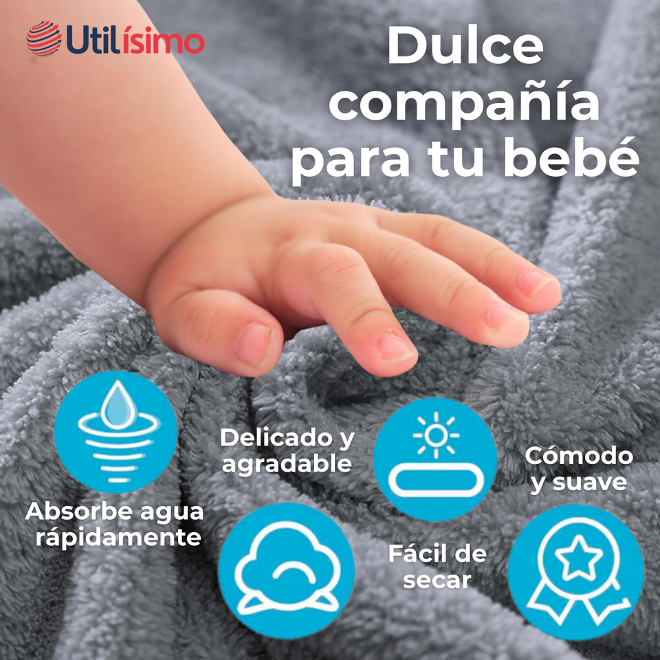 Toalla de Bebé Con Capucha Animales Surtido Niño