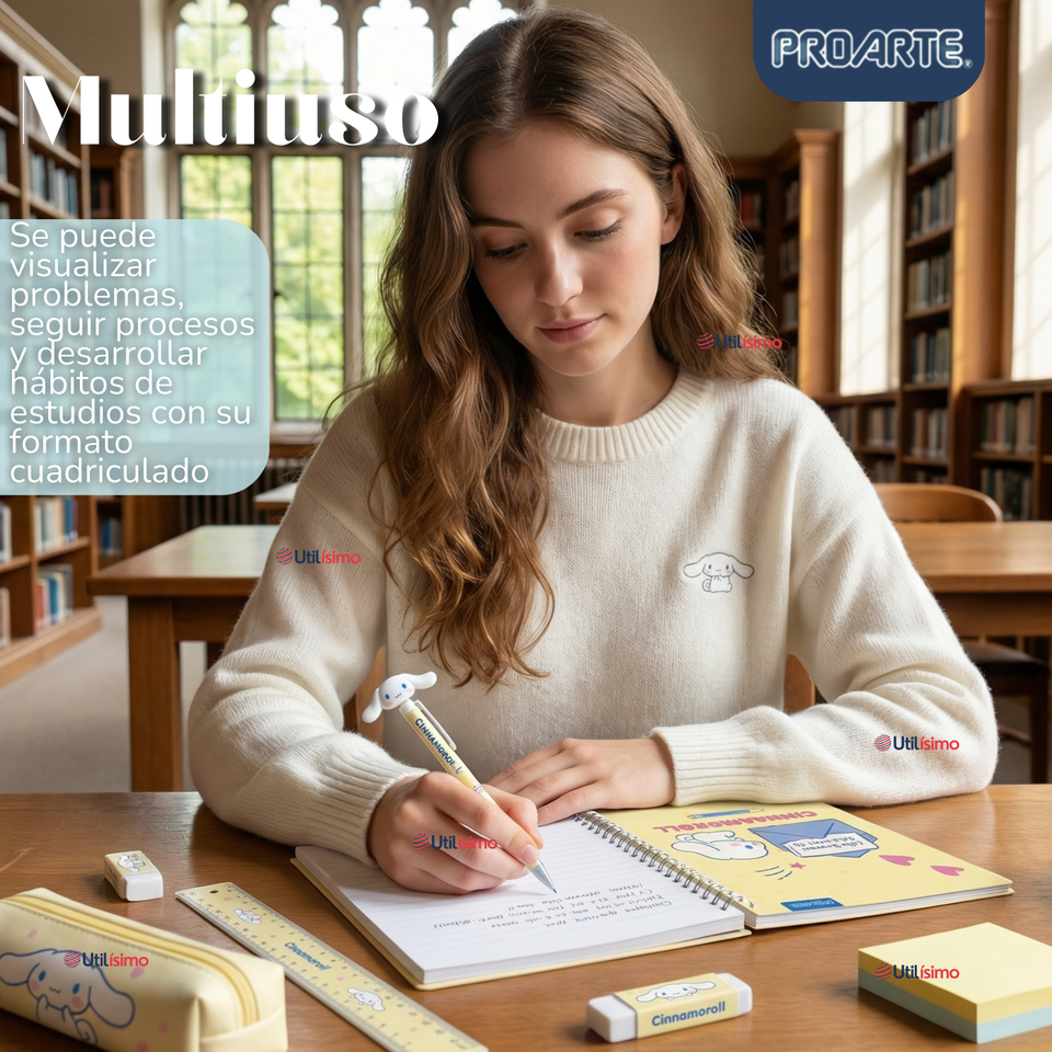 Pack 10 Cuadernos Universitarios Cinnamoroll 100 Hojas Proarte Diseño Surtido