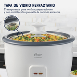 Arrocera Oster de 7 Tazas, con DiamondForce, CKSTRCB7DFWHT