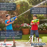 Pistola De Agua 500ml 45cm Colores Surtidos Juguete Lanza Agua Niño Niña