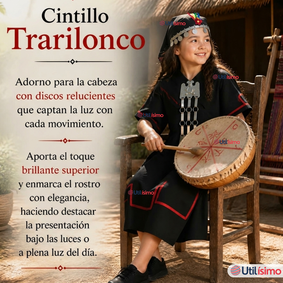Pack 3 Trajes Típicos Vestido Mapuche Completo 5 Piezas Juvenil Fiestas Patrias