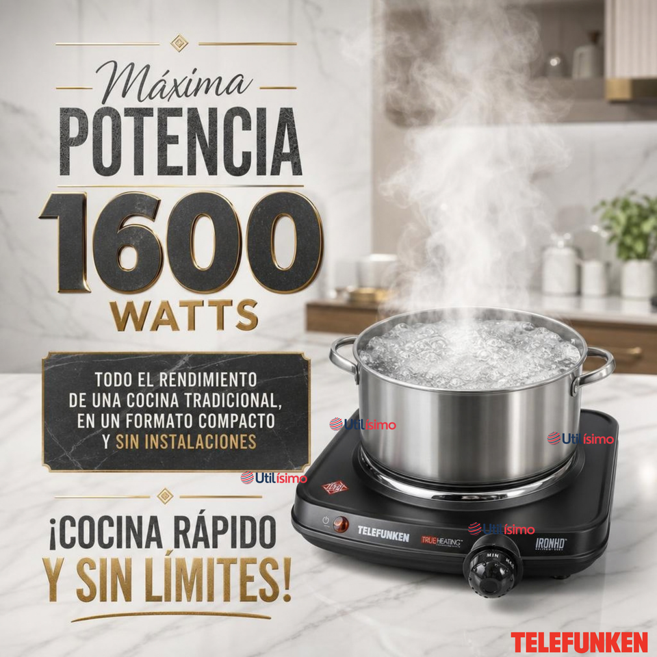 Cocinilla Eléctrica Telefunken Tf Ae5500 Color Negro