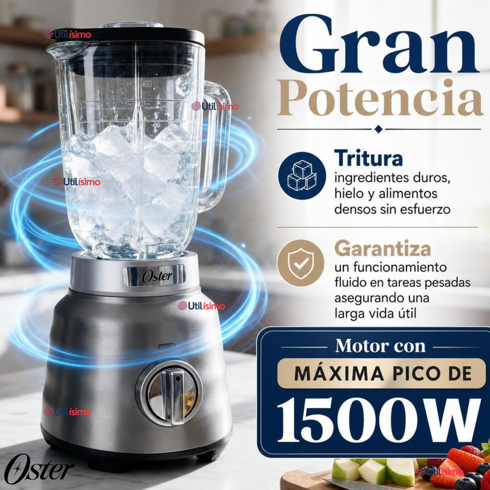 Licuadora Osterizer® MAX Con Vaso De Vidrio 1,75L BLSTPBRGR
