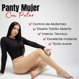 Pack 3 Calzas Pantys Con Polar Térmica Mujer Beige Chiporro