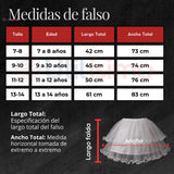 Pack 3 Falsos Para Faldas Niña Trajes Típicos Fiestas Patrias