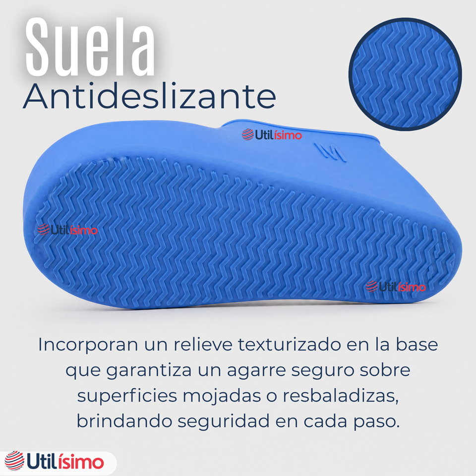 Fundas Cubre Zapatos Azul Impermeable Surtidas Silicona Antideslizante 1 par