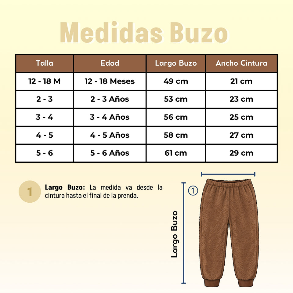 Conjunto Buzo Polerón Frizado Niños Bebes Corderito Liso 2 Piezas