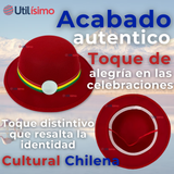 Sombrero Nortino Fiestas Patrias Gorro Niña Baile Danzas Rojo