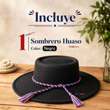 Sombrero Huaso Negro Tradicional Bandera Chile Fiestas Patrias