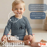 Pack 5 Bodys Manga Larga 100% Algodón Tedmimak Sweet Nature Bebé Niño
