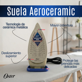 Plancha de vapor Oster®, AeroGlide Max S7800, azul claro, GCSTAC7801-052  Apagado Automático