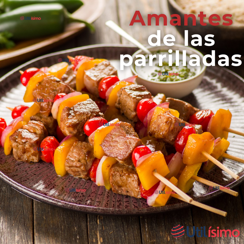 Pack 45 Piezas Brochetas Para Anticuchos Pinchos Bambú Palillos 35cm
