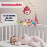 Móvil Giratorio Musical Proyector Bebé Niña Rosado