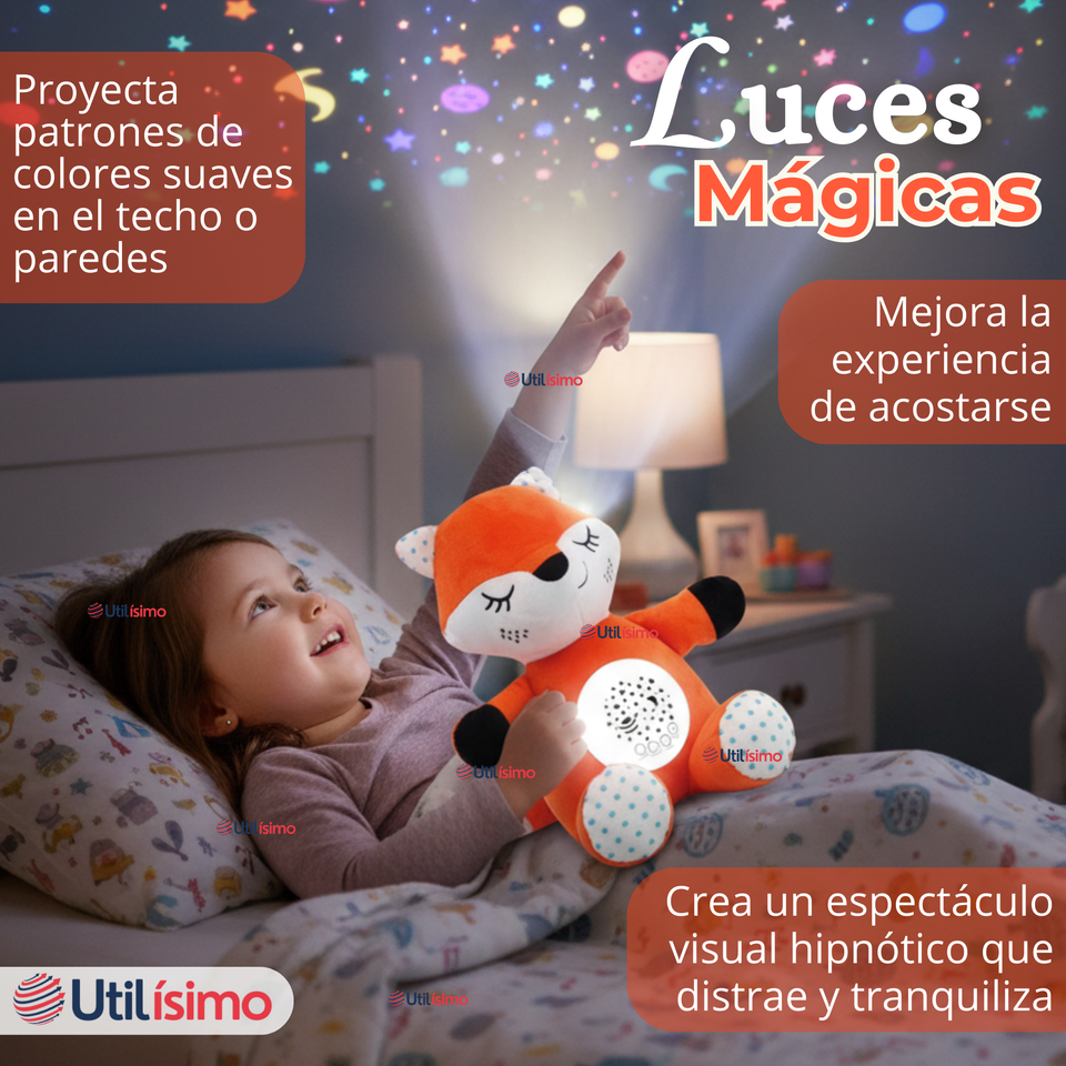Peluche Zorro Espantacuco Con Luz Y Sonido Para Bebé Niño Niña