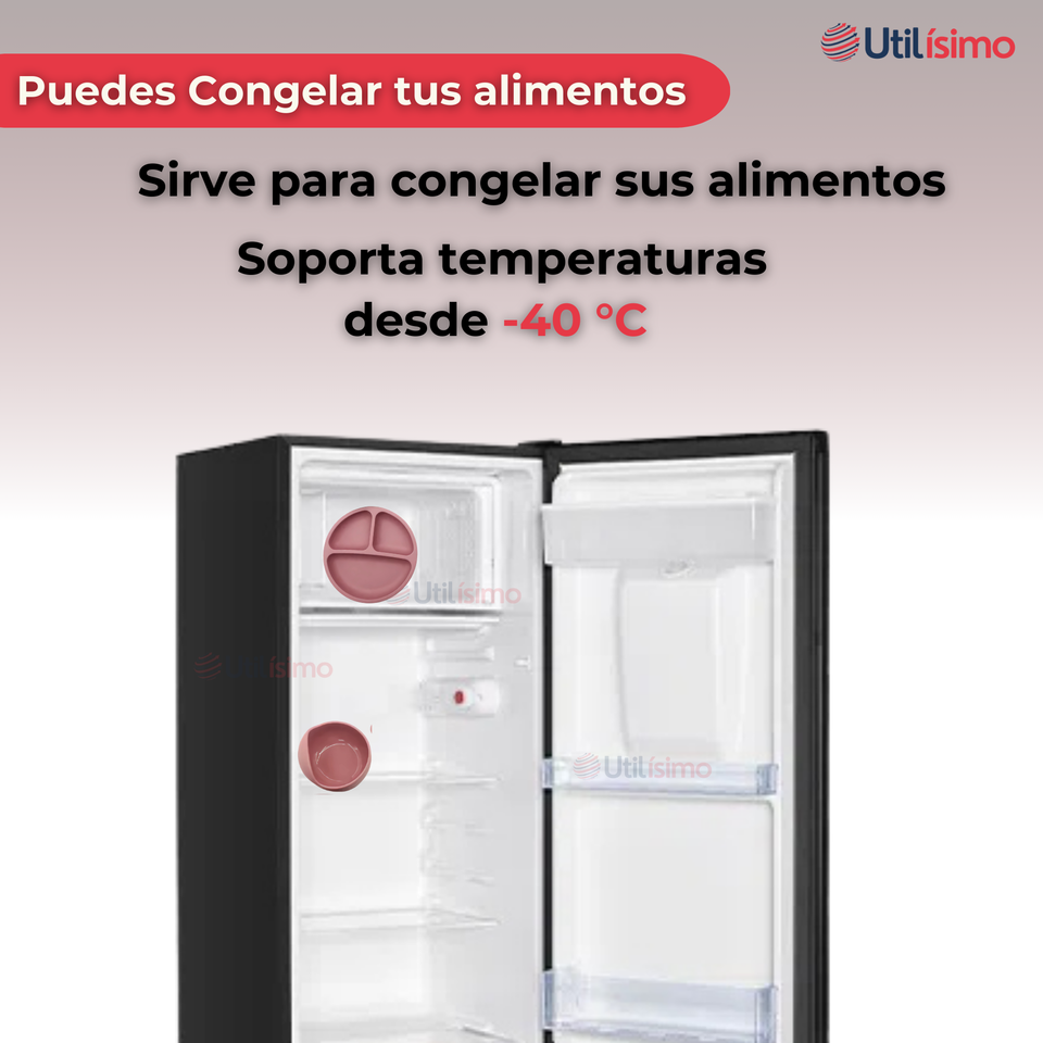 Set De Alimentación Bebé Silicona 5 Piezas Libre BPA Colores Surtidos