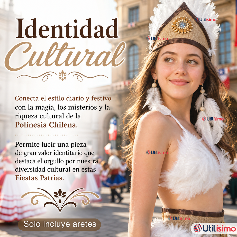 Pack 3 Aros Aritos Pascuenses Rapa Nui Juvenil Fiestas Patrias
