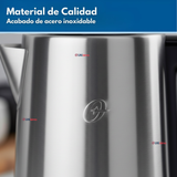 Hervidor eléctrico Oster® de acero inoxidable 1.7 lt BVSTKE671