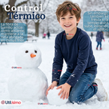 Pack 6 Poleras Camisetas Bambú Cuello Redondo Primera Capa Manga Larga Colores Surtido Niño